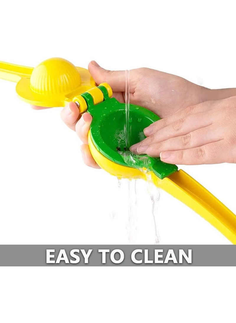 BarPros 3-Part Lemon & Lime Squeezer - Hand Juicer - Max Extraction Manual Citrus Juicer - Easy-to-Use Lemon Juicer Squeezer - Heavy-Duty Lemon Squeezer Manual