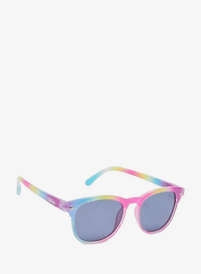 Lee Cooper Polarized Sunglasses Rainbow Colorful Frame Blue Mirror Lens 41mm  - LCK115C02