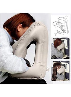 MIXDE Air-plane Travel Pillow, Multi-functional Smart Inflatable Cushion Comfortable Huggable Travel Pillow With 3 D Sleep Mask For Smart Travellers - Grey  - Image 3
