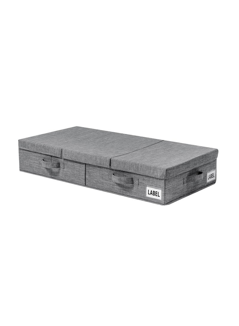 Arabest Closet Organizers and Storage, 1 Pack Foldable Underbed Storage, Large Storage Organizer Boxes Sturdy Storage Bags for Clothes Shoes Toys and Blankets, Grey  - Image 1