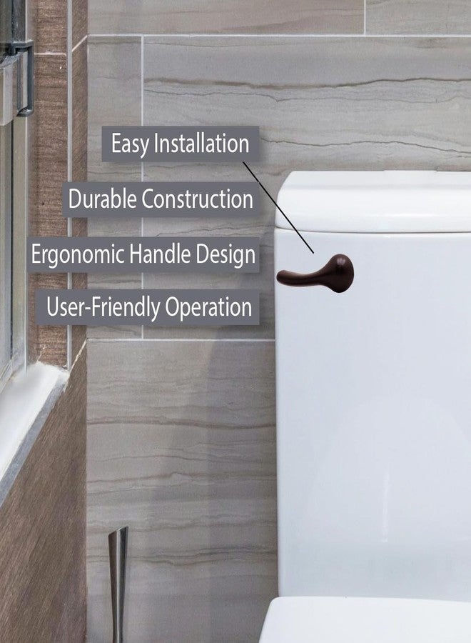 Westbrass R4142-12 Front Mount Toilet Tank Lever Handle with Adjustable Bendable Perfect Fit Arm, Oil Rubbed Bronze - Image 3