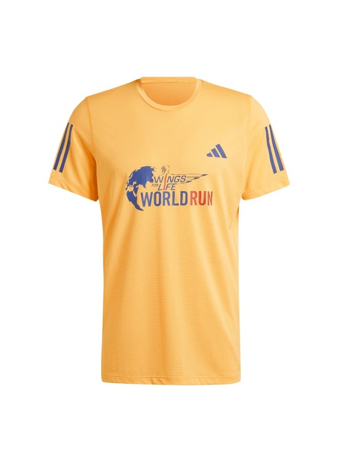 Adidas Adidas Wfl Event Ss Tm Orange Running T-Shirts For Men Xs  - Image 2