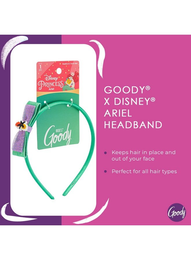 قودي  عصابة رأس Ouchless لجميع أنواع الشعر - أميرات ديزني، آرييل - ملائمة ومريحة للارتداء طوال اليوم - تصميم جميل لتصفيف الشعر على الفور - إكسسوارات شعر خالية من الألم للنساء والرجال والأولاد والبنات - Image 2