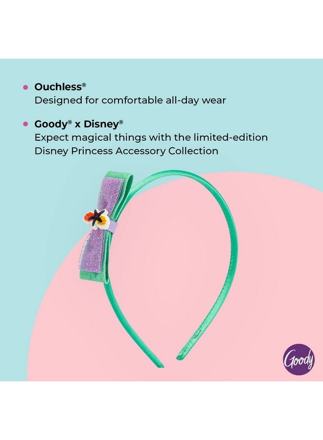 قودي  عصابة رأس Ouchless لجميع أنواع الشعر - أميرات ديزني، آرييل - ملائمة ومريحة للارتداء طوال اليوم - تصميم جميل لتصفيف الشعر على الفور - إكسسوارات شعر خالية من الألم للنساء والرجال والأولاد والبنات - Image 3
