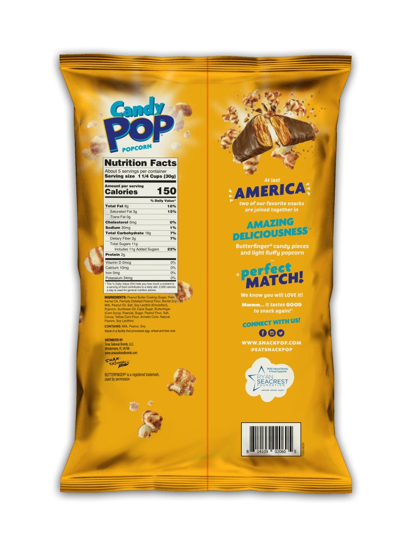 Candy Pop Butterfinger Popcorn 149g - Image 2