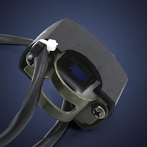Mosleyz Motorcycle Handlebar Switch ATV Light Switch with On Off Push Button Toggle Switch for U5 U7 U2 Motorcycles Scooter Electrombile Motorbike-7/8(22mm) Blue - Image 4