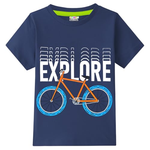 Kuchipoo Boys Regular Fit Half Sleeves Cotton T-Shirts (KUC-TSHRT-565, 7-8 Years, Multi-Colored) - Image 5