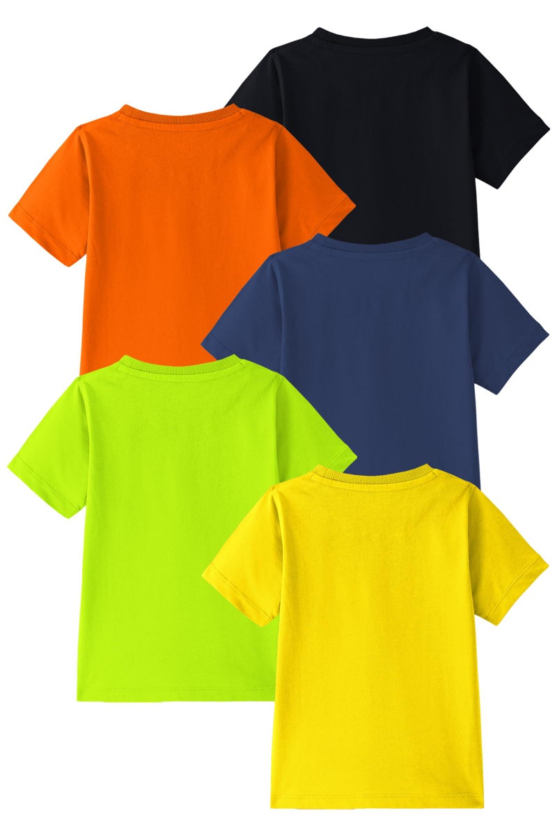 Kuchipoo Boys Regular Fit Half Sleeves Cotton T-Shirts (KUC-TSHRT-565, 7-8 Years, Multi-Colored) - Image 2