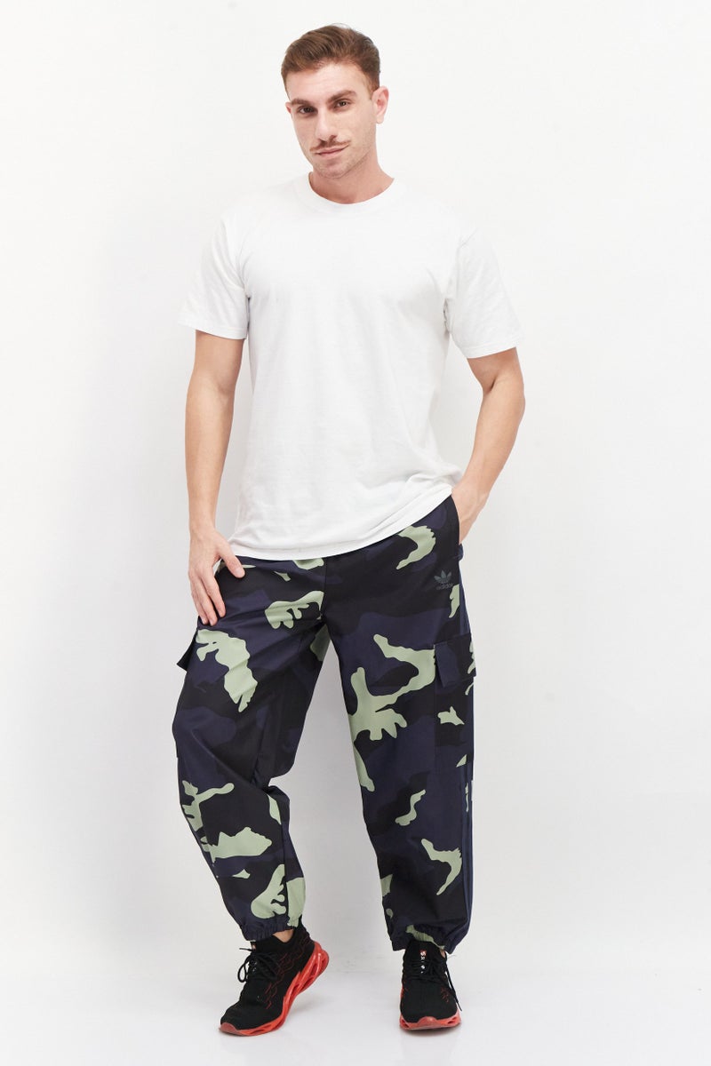 adidas Originals Men Sportswear Fit Training Track Pants, Navy Combo - Image 2