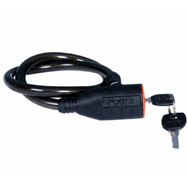 Foora Multipurpose Cable Lock 63.5 CM Length for Cycles, Bikes, Helmets or Scooters Assorted Colour | 2 Keys | 1 Lock | CL-03 (Pack of 1) - Image 2