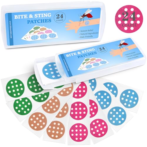 Nano shield Kids' Bug Bite Itch Relief Patches - 48 Pcs, Natural, Stops Scratching in 30s, Fast Relief, Reduces Swelling, Waterproof, 100% Child-Friendly, Summer Essential (Grid) - Image 1