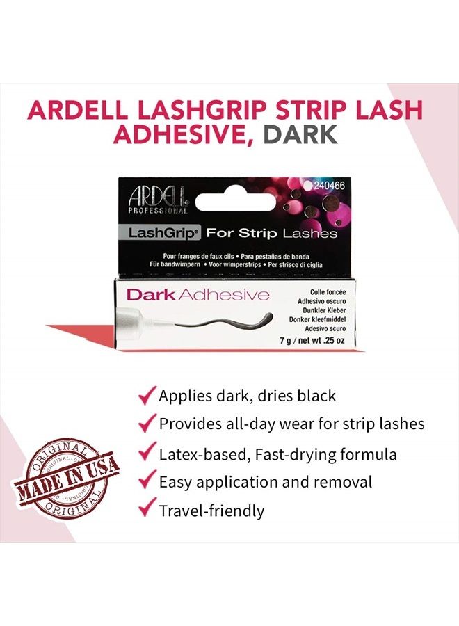 ARDELL Lashgrip Strip False Lash Adhesive, Dark, 7g/ 0.25oz - Image 3