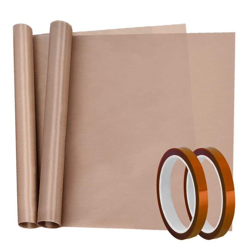 selizo Heat Tape High Temp Tape and Teflon Sheet for Vinyl Heat Press Sublimation Heat Resistant