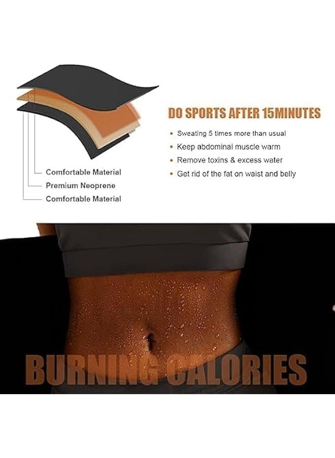 TRASSLE Adjustable Waist Trainer,Sauna Belt for Belly Body Shaping,Workout Corset Waist Trainer with Zipper,Compression Wrap for Women and Men - Plus Size Waist Trimmer Corset  - Image 5