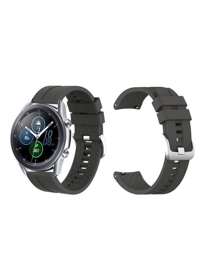 بيرفيي سوار بديل لساعة سامسونج جالاكسي 3 مقاس 45 مم رمادي - Image 2