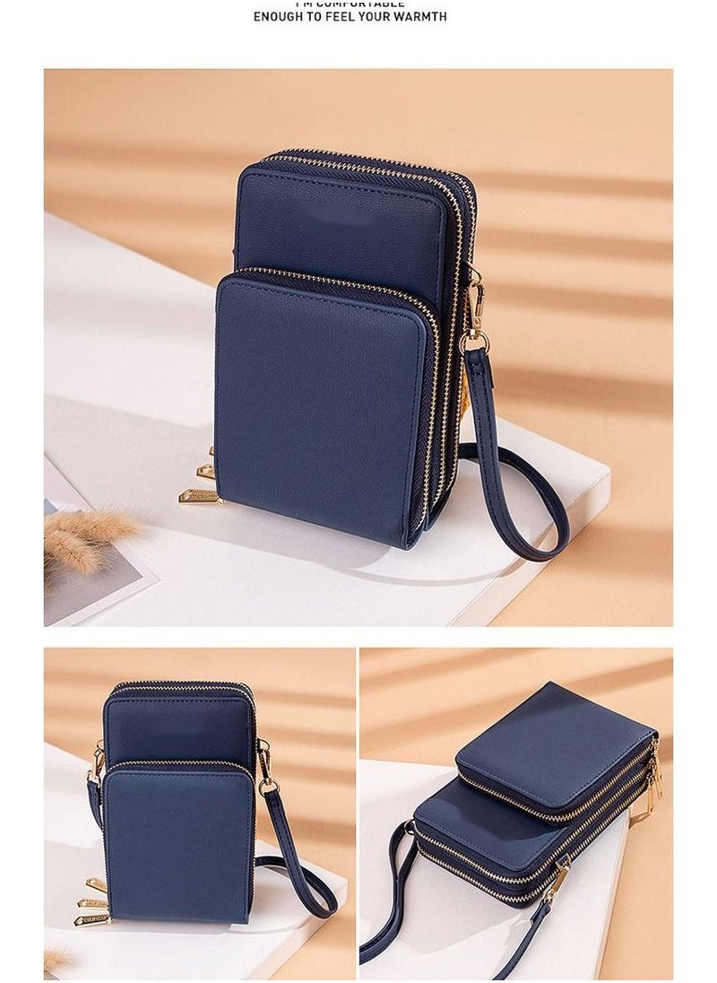 NIBEMINENT - Multi-Function Large Capacity Single Shoulder Diagonal Mini Mobile Phone Bag - Image 1