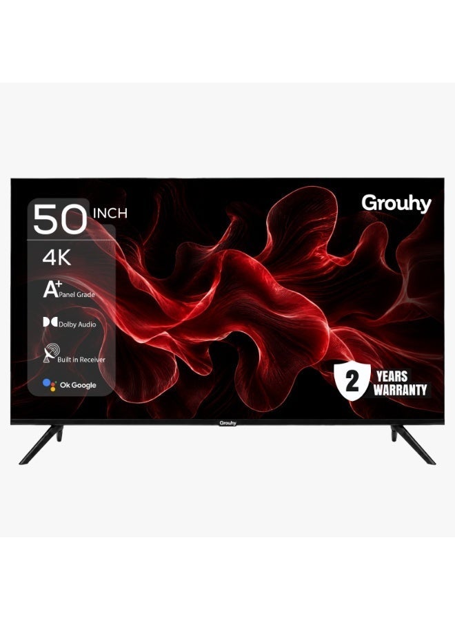 Grouhy 50-Inch 4K UHD Frameless Smart LED TV with Built-in Receiver – GLD50SD - Image 1