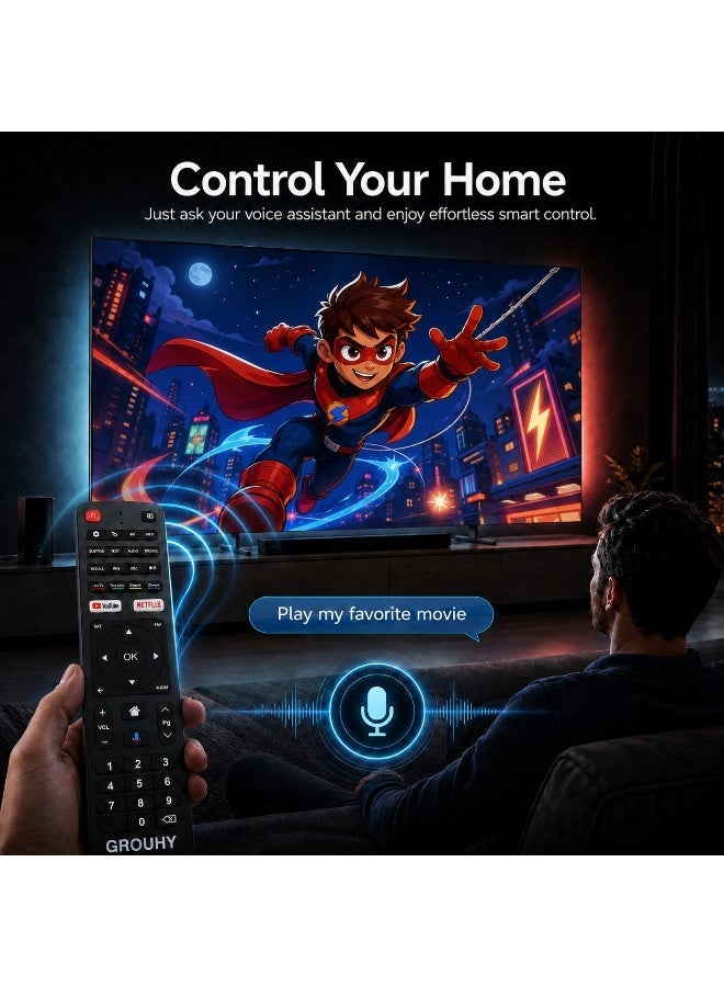 Grouhy 50-Inch 4K UHD Frameless Smart LED TV with Built-in Receiver – GLD50SD - Image 5