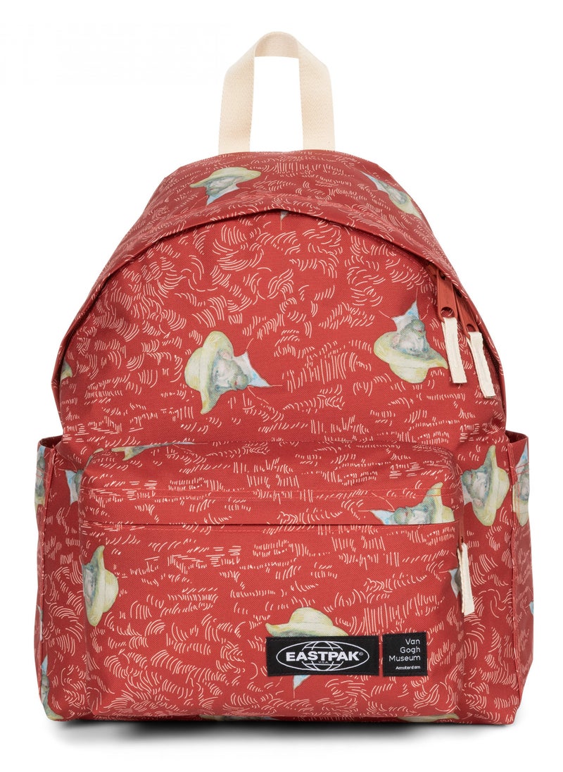 EASTPAK حقيبة ظهر Eastpak Day Pack R متوسطة الحجم باللون الأحمر Van Gogh  - Image 1
