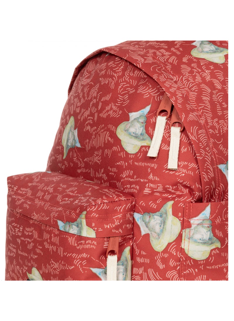 EASTPAK حقيبة ظهر Eastpak Day Pack R متوسطة الحجم باللون الأحمر Van Gogh  - Image 4