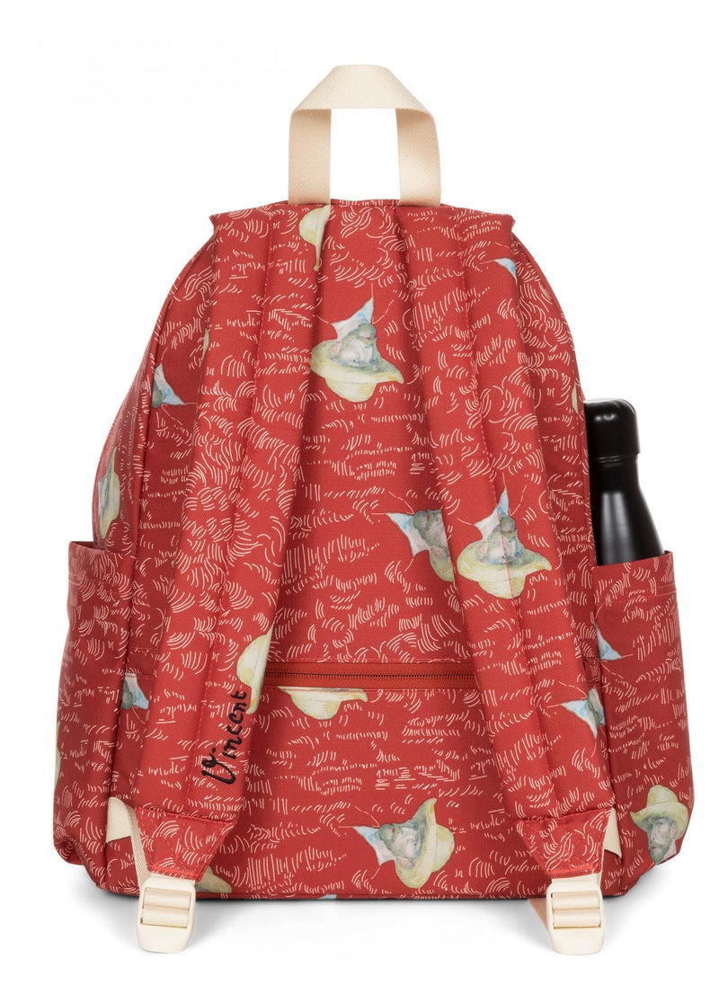 EASTPAK حقيبة ظهر Eastpak Day Pack R متوسطة الحجم باللون الأحمر Van Gogh  - Image 3