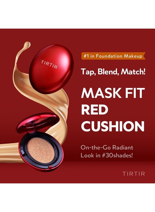 TIRTIR - Mask Fit Red Cushion Foundation | for Glass skin, Long-Lasting, Lightweight, Buildable Coverage, Semi-Matte (17W French Vanilla Mini 4.5g - Image 1