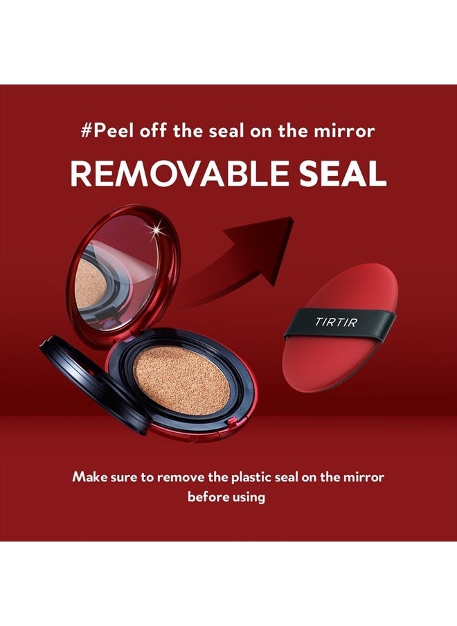 TIRTIR - Mask Fit Red Cushion Foundation | for Glass skin, Long-Lasting, Lightweight, Buildable Coverage, Semi-Matte (17W French Vanilla Mini 4.5g - Image 1