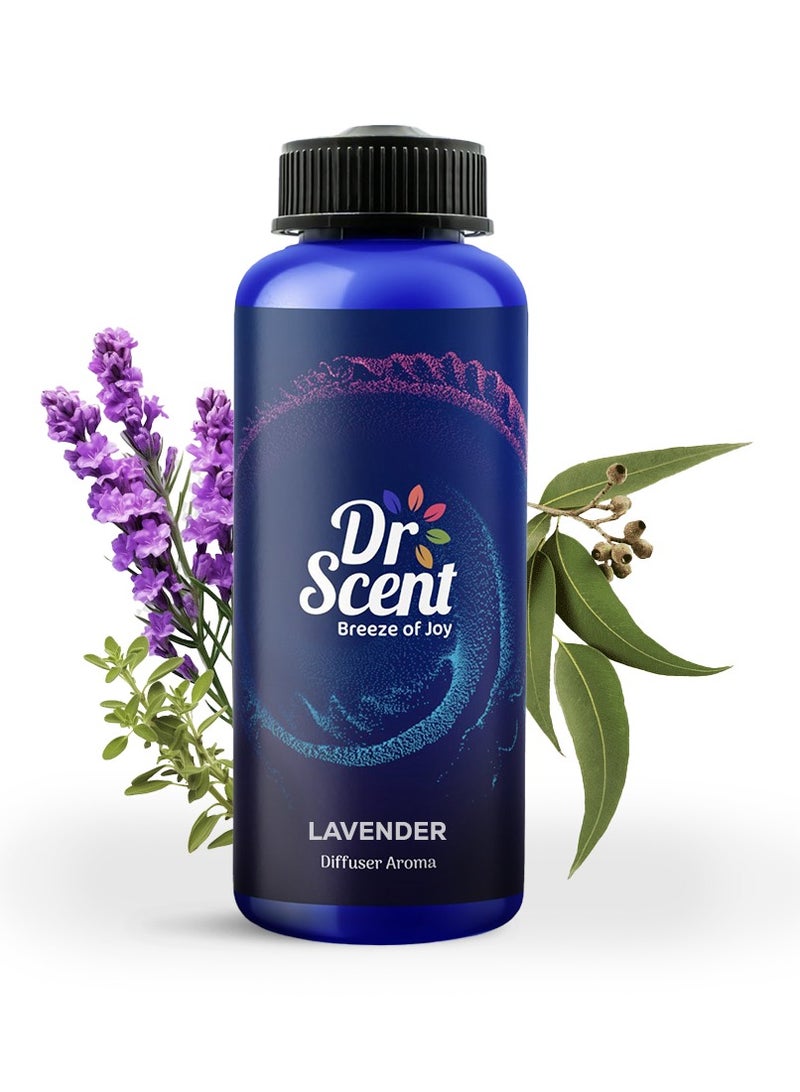 Dr Scent Breeze of Joy Diffuser Aroma Lavender - With Gentle and Natural Hints Thyme and Lavender (500ml) - Image 1