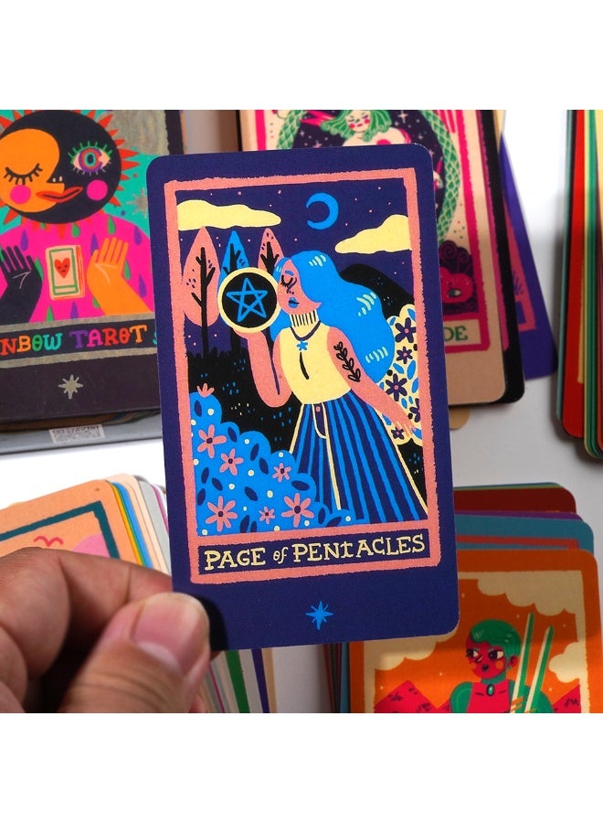 NIBEMINENT Rainbow Tarot 78, Original Tarot cards, Tarot cards for beginners, Tarot card divination tools for Light Seer, Knight Tarot cards - Image 5