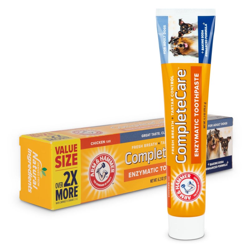 Arm Hammer Complete Care Enzymatic Dog Toothpaste 62 oz Pet Toothpaste For Puppies and Adult Dogs Dental Care and Clean Teeth 62 Oz