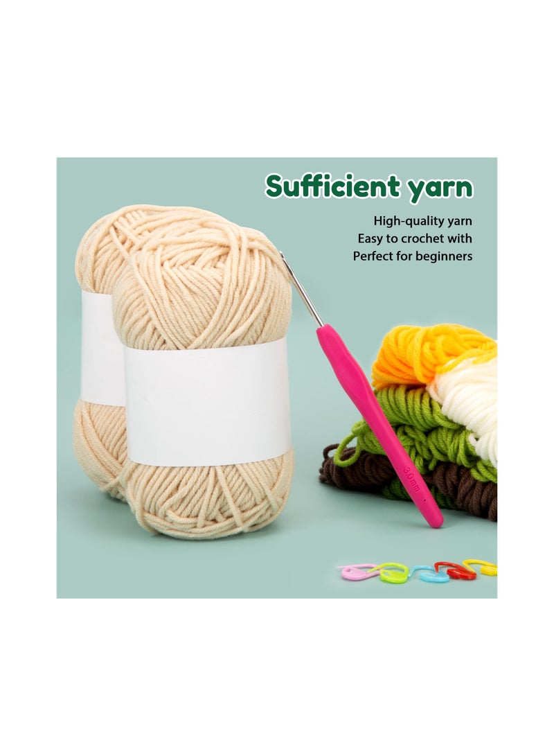 SYOSI 4PCS Beginner Crochet Kit for Hanging Plants, Crochet Potted Plant Kit Adult Crochet Kit with Easy Tutorials DIY Crochet Kit Hanging Plant Crochet Kit DIY Potted Plant Crochet for Adults Beginner  - Image 5