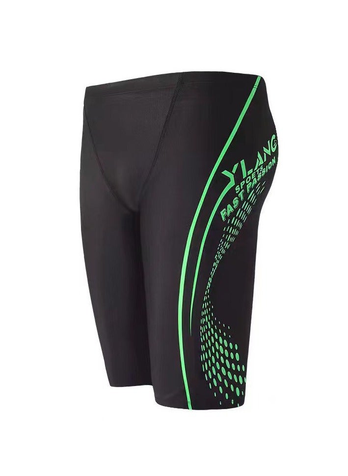 KUYING New High Waisted Flat Angle Swimming Trunks - Image 1