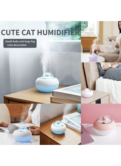 KASTWAVE 300ml Mini Humidifiers for Home Car, Ultrasonic Quiet USB Desk Humidifier with 7 Colors Light, Waterless Auto-Off, Safe BPA Free for Baby Room Yoga Office Bedroom (White)  - Image 5