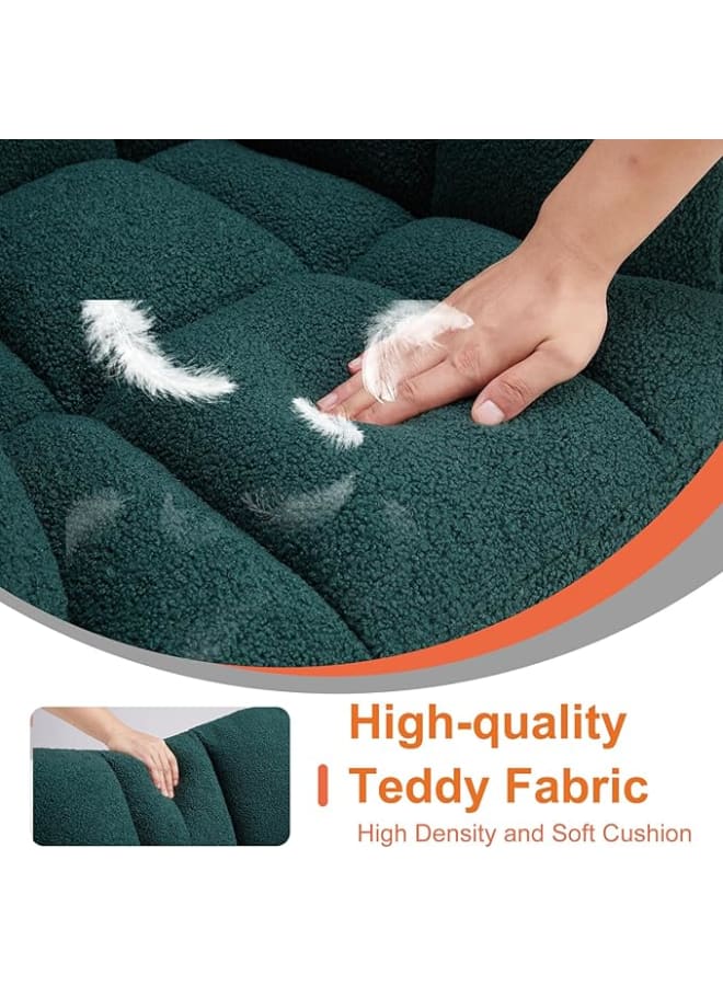 ماركيرو جروب كرسي هزاز عصري منجد بظهر مرتفع - كرسي هزاز مريح لغرفة الأطفال وغرفة النوم وغرفة المعيشة - Image 4