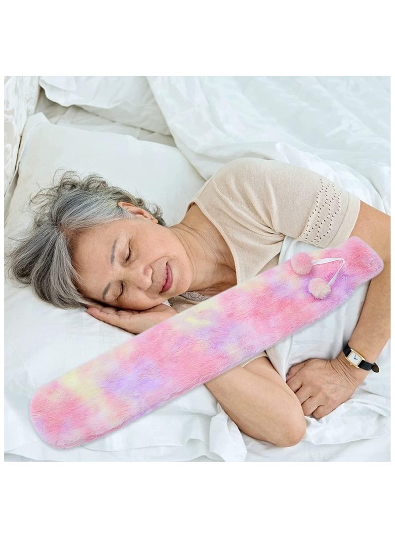 Arabest Long Hot Water Bottle Bed Warm Waist Warm Back Hot Water Bottle Rubber Hot Water Bottles Thermal Bags Long Strip Water Bags for Pain Relief Back Hand Legs 2L - Image 5