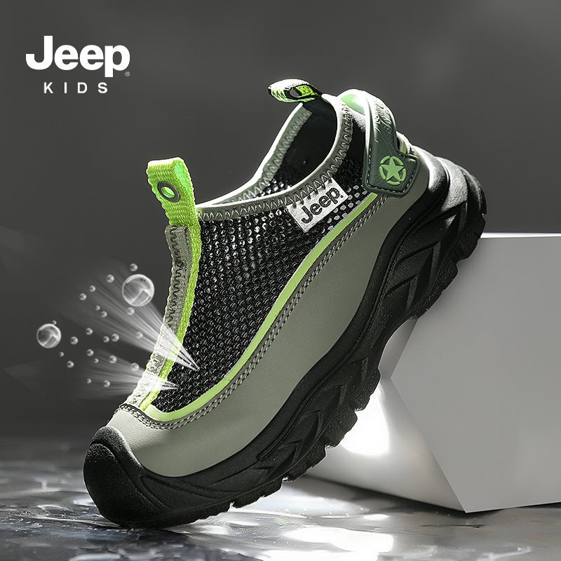 Jeep Kidsren'S Shoes, Boys' Summer Single Mesh Breathable Sports Shoes, Versatile Non-Slip Casual Shoes, Girls' Breathable Mesh Shoes - Image 5