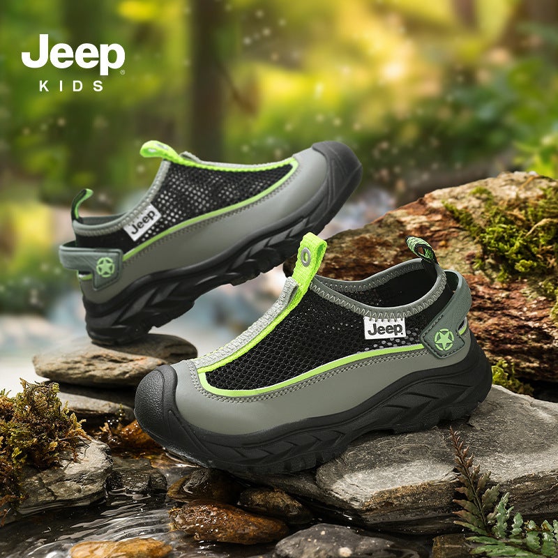 Jeep Kidsren'S Shoes, Boys' Summer Single Mesh Breathable Sports Shoes, Versatile Non-Slip Casual Shoes, Girls' Breathable Mesh Shoes - Image 3