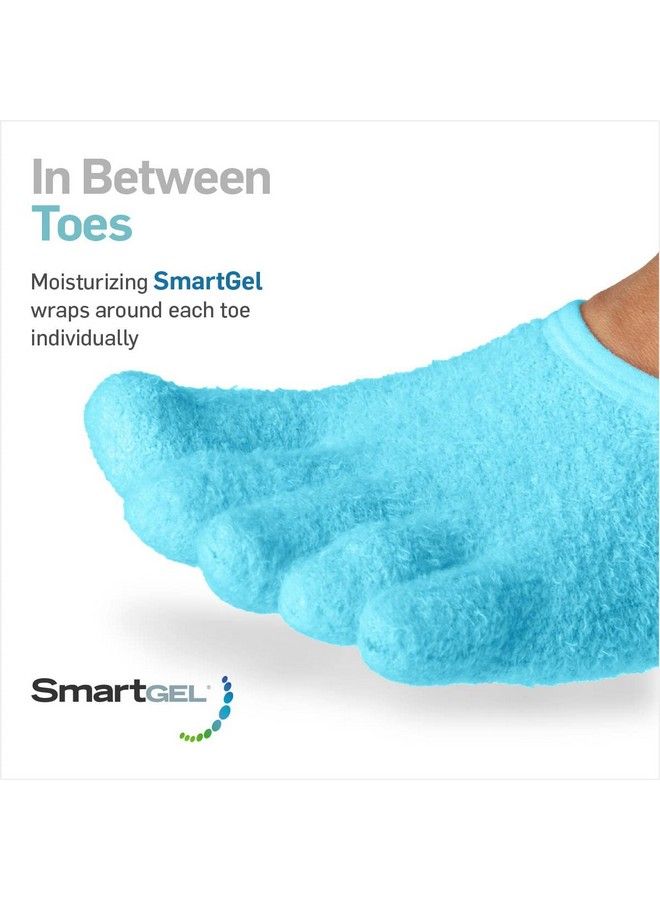 NatraCure 5Toe Gel Moisturizing Socks (Helps Dry Feet Cracked Heels Calluses Cuticles Rough Skin Dead Skin Use With Your Favorite Lotions And Creams Or Spa Pedicure) 110M Cat Size: Medium - Image 4