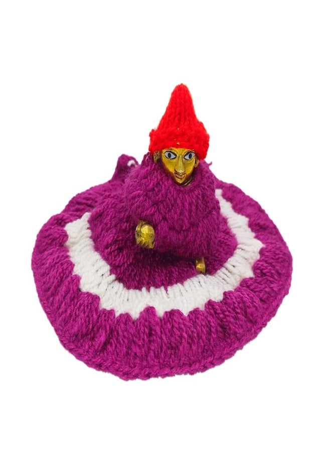 A & S Ventures Laddu Gopal Winter Dress Size 3-4 Bal Gopal Krishna Idol Woolen Cloth Poashak Laddu Gopal Woolen Dress Combo Set (Set of 3) - Image 2
