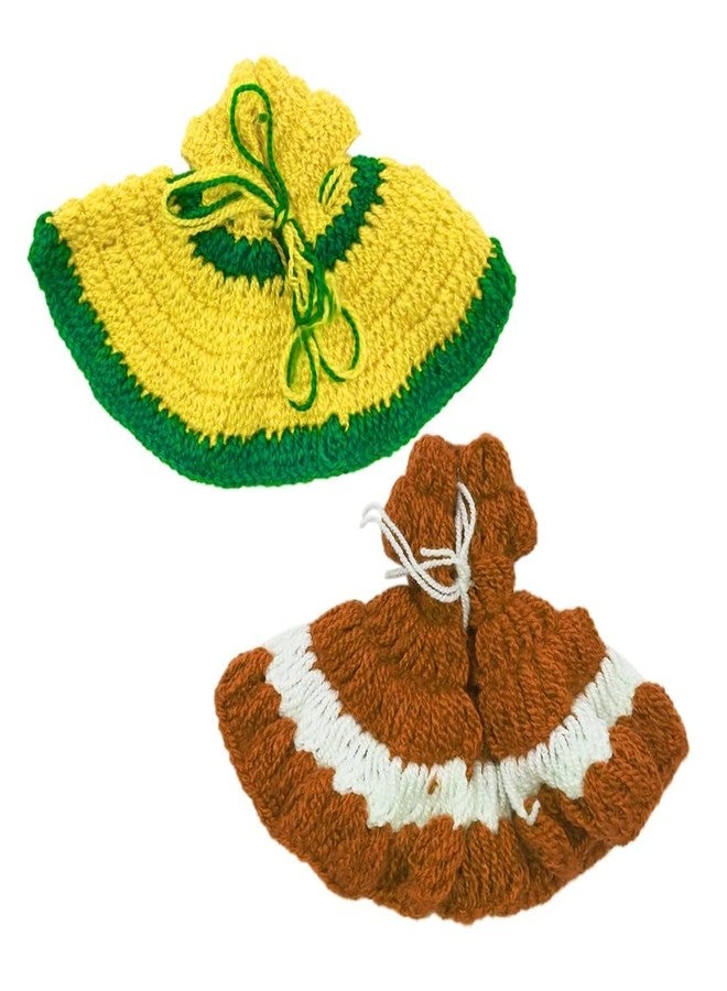 A & S Ventures Laddu Gopal Winter Dress Size 3-4 Bal Gopal Krishna Idol Woolen Cloth Poashak Laddu Gopal Woolen Dress Combo Set (Set of 3) - Image 3