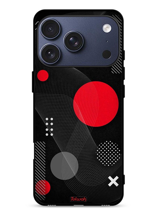 Tolwak Apple iPhone 17 Pro Protective Case Cover Round And Cross Shape Pattern - Image 1