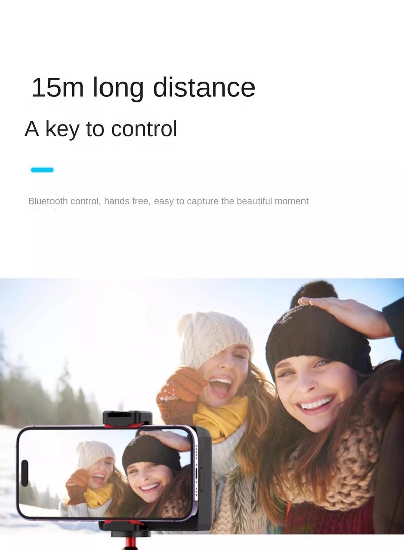 يولانزي مقبض كاميرا Ulanzi CG02 بلوتوث مع جهاز تحكم عن بُعد قابل للفصل، مساعد تصوير لاسلكي للهواتف الذكية، إضاءة قابلة للتعديل بثلاثة مستويات، بطارية بسعة 1000mAh، متوافق مع معظم الهواتف، مصنوع من ABS+سيليكون، مزود بحذاء بارد ومسمار 1/4" لإضافة الملحقات - Image 5