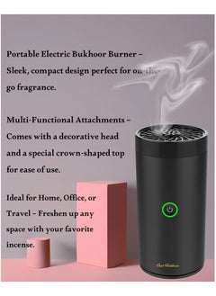 VENDIX Electric Bakhoor Burner – Luxury Rechargeable Oud Diffuser & Portable Incense Holder for Home, Car & Office | Arabic USB Smokeless Mabkhara  - Image 3