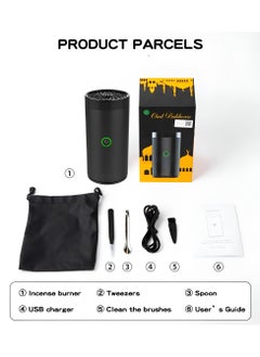 VENDIX Electric Bakhoor Burner – Luxury Rechargeable Oud Diffuser & Portable Incense Holder for Home, Car & Office | Arabic USB Smokeless Mabkhara  - Image 5