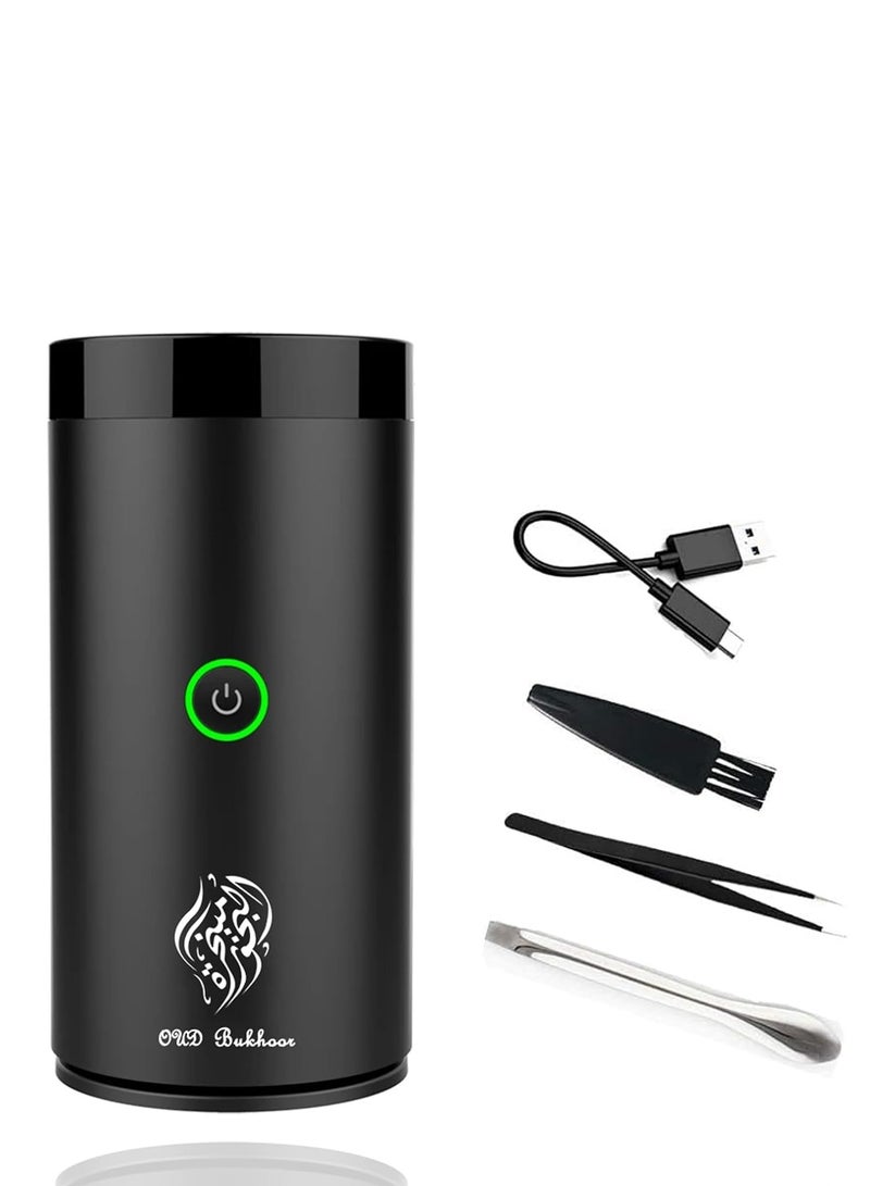 VENDIX Electric Bakhoor Burner – Luxury Rechargeable Oud Diffuser & Portable Incense Holder for Home, Car & Office | Arabic USB Smokeless Mabkhara - Image 1