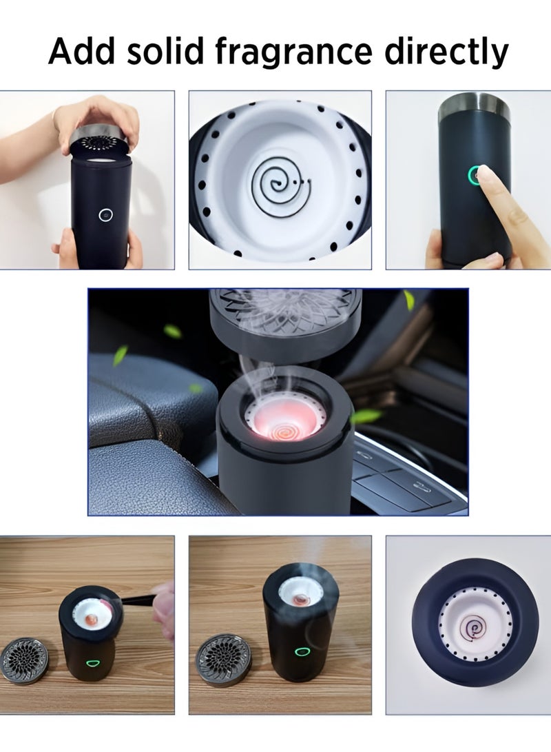 VENDIX Electric Bakhoor Burner – Luxury Rechargeable Oud Diffuser & Portable Incense Holder for Home, Car & Office | Arabic USB Smokeless Mabkhara - Image 3