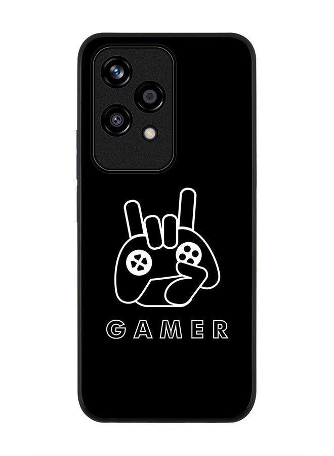 Stylizedd Rugged Black edge case for Honor 200 Lite, Slim fit Soft Case Flexible Rubber Edges Anti Drop TPU Gel Thin Cover -  Gamer - Image 1
