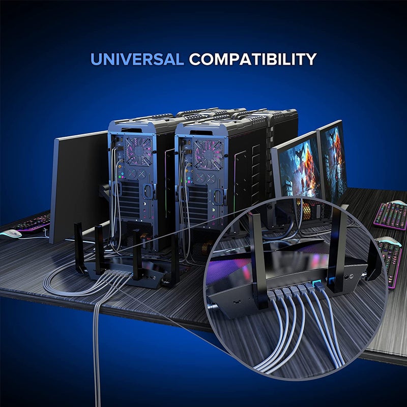 Sado كابل إيثرنت عالي السرعة Sadow Cat6، 5 متر 550MHZ / سرعة 10 جيجابت كابل LAN UTP، كابل شبكة إنترنت LAN كابل RJ45، كابل باتش فئة 6 جيجابت للألعاب، المودم، جهاز التوجيه - رمادي - Image 5