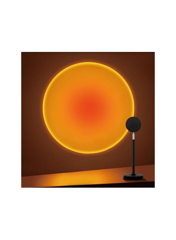 عام مصباح عرض غروب الشمس، مصباح ضوء الليل LED مع دوران 180 درجة، مصباح أرضي مع منفذ USB، مصابيح غروب الشمس للتصوير، وحفلات، وزخرفة غرف النوم، هدايا عيد الميلاد للنساء. - Image 1