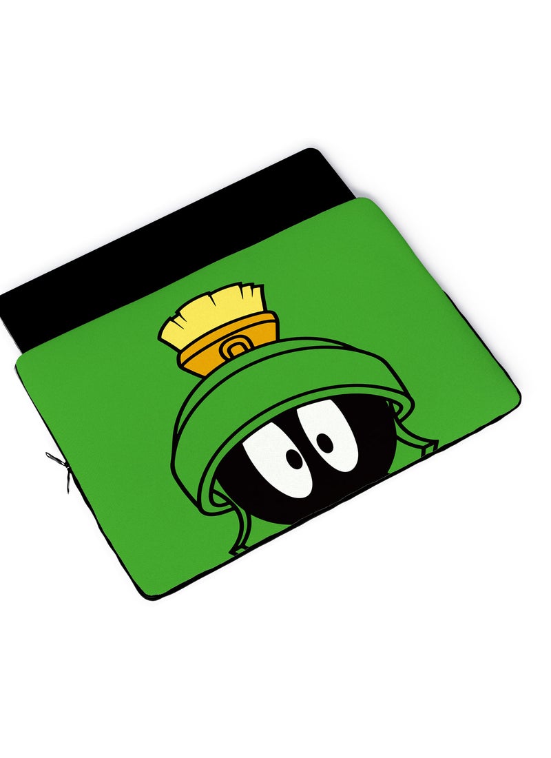 LOUD UNIVERSE Laptop Sleeve 15 inch Marvin the Martian Looney Tunes Green 90s Kid Nostalgia Tablet Sleeve - Image 4